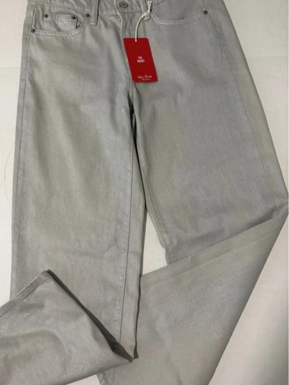 Lucky Brand Women's Straight Leg Jeans in Light Gray-Tone